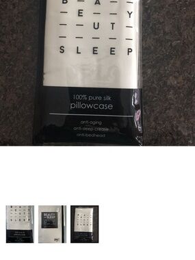 100% Mulberry Silk Pillowcase Ivory Standard Size Beauty Sleep New